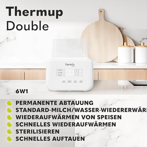 Lionelo THERMUP Doppel-Flaschenwärmer für 2 Flaschen – Weiss