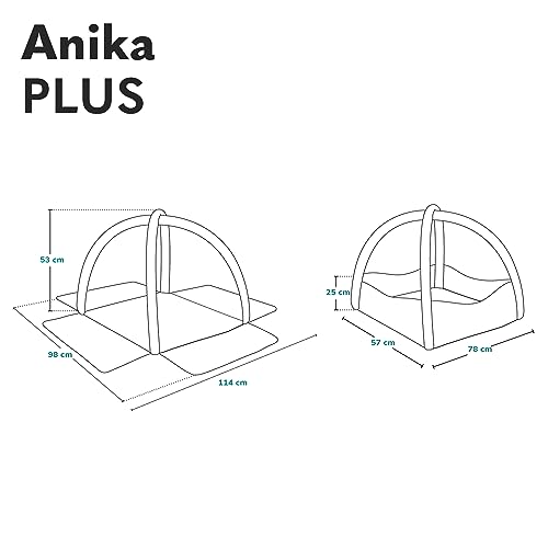 Lionelo Anika Plus Spielmatte mit Spielbogen – Mehrfarbig