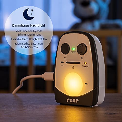 Reer Cosmo Babyphone mit Gegensprechfunktion – Weiss, 600 m