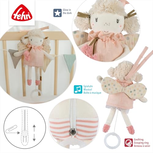 Fehn Mini-Spieluhr Fee – Melodie Schwanensee, Rose