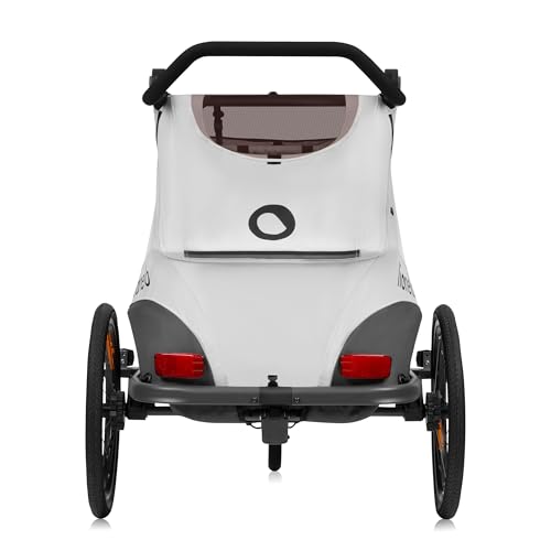 Lionelo CAMA Kinderanhänger 2-in-1 – Stein grau