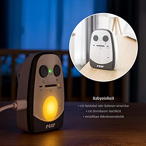 Reer Cosmo Babyphone mit Gegensprechfunktion – Weiss, 600 m