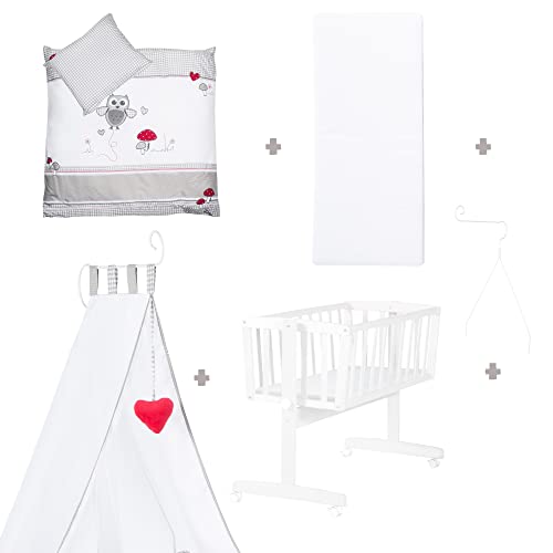 roba Komplett-Babywiege Adam & Eule – 40 × 90 cm