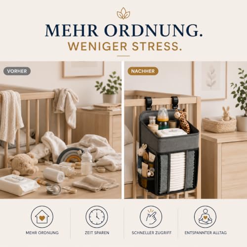 Altabebe Hänge-Windelorganizer AL1200 – Grau