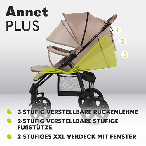 Lionelo Buggy ANNET PLUS geländetauglich – Beige
