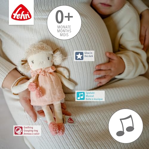 Fehn Mini-Spieluhr Fee – Melodie Schwanensee, Rose