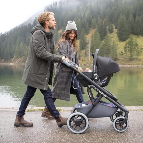 Maxi-Cosi CabrioFix i-Size Babyschale mit ISOFIX Base – Essential Black