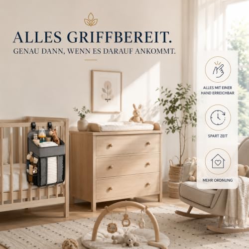 Altabebe Hänge-Windelorganizer AL1200 – Grau