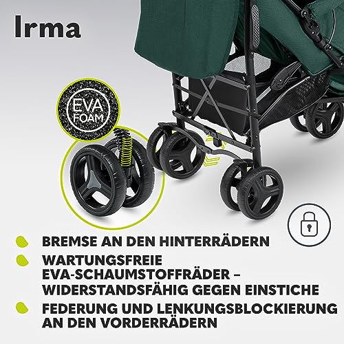 Lionelo Buggy Irma mit Liegefunktion – Green Forest