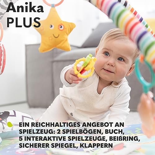 Lionelo Anika Plus Spielmatte mit Spielbogen – Mehrfarbig