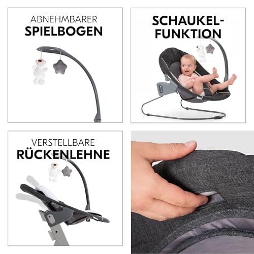 Hauck Alpha+ Newborn Set Deluxe Treppenhochstuhl – Grau