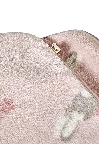 Sterntaler Kuscheldecke Emmi Girl – Esel, flora rose, 75 × 100 cm