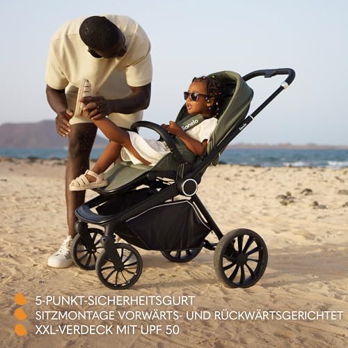 Lionelo MIKA PLUS 3-in-1 Kombikinderwagen – Grün