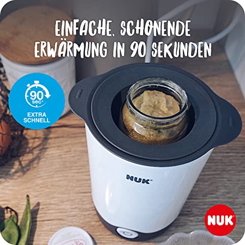 NUK Thermo Express Plus Flaschenwärmer – mit 12-V-Reiseadapter