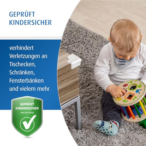 Reer Eckenschutz soft – 4er-Pack, Weiss