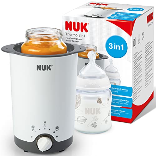 NUK Thermo 3-in-1 Flaschenwärmer, Erwärmen, Auftauen, Warmhalten