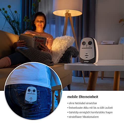 Reer Cosmo Babyphone mit Gegensprechfunktion – Weiss, 600 m