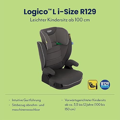 Graco Kindersitz Logico™ L i-Size R129 100–150 cm – Iron