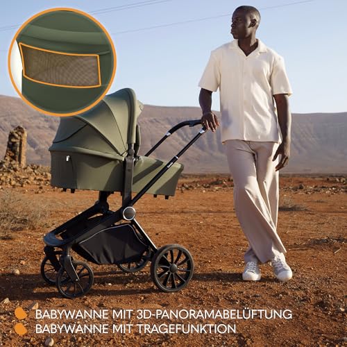 Lionelo MIKA PLUS 3-in-1 Kombikinderwagen – Grün