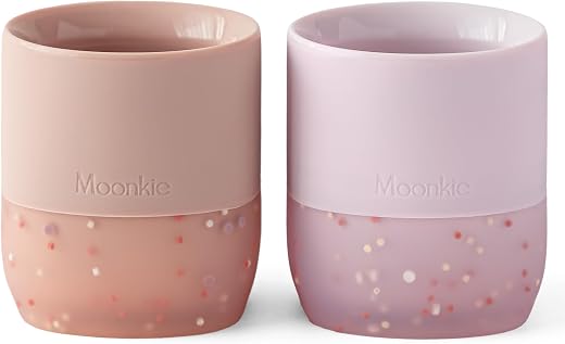 Moonkie Trinklerntassen 2er-Set – Blush/Soft Lilac