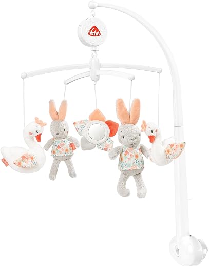 Fehn Musik-Mobile Schwanensee – Einschlafhilfe mit Melodie und Tierfiguren