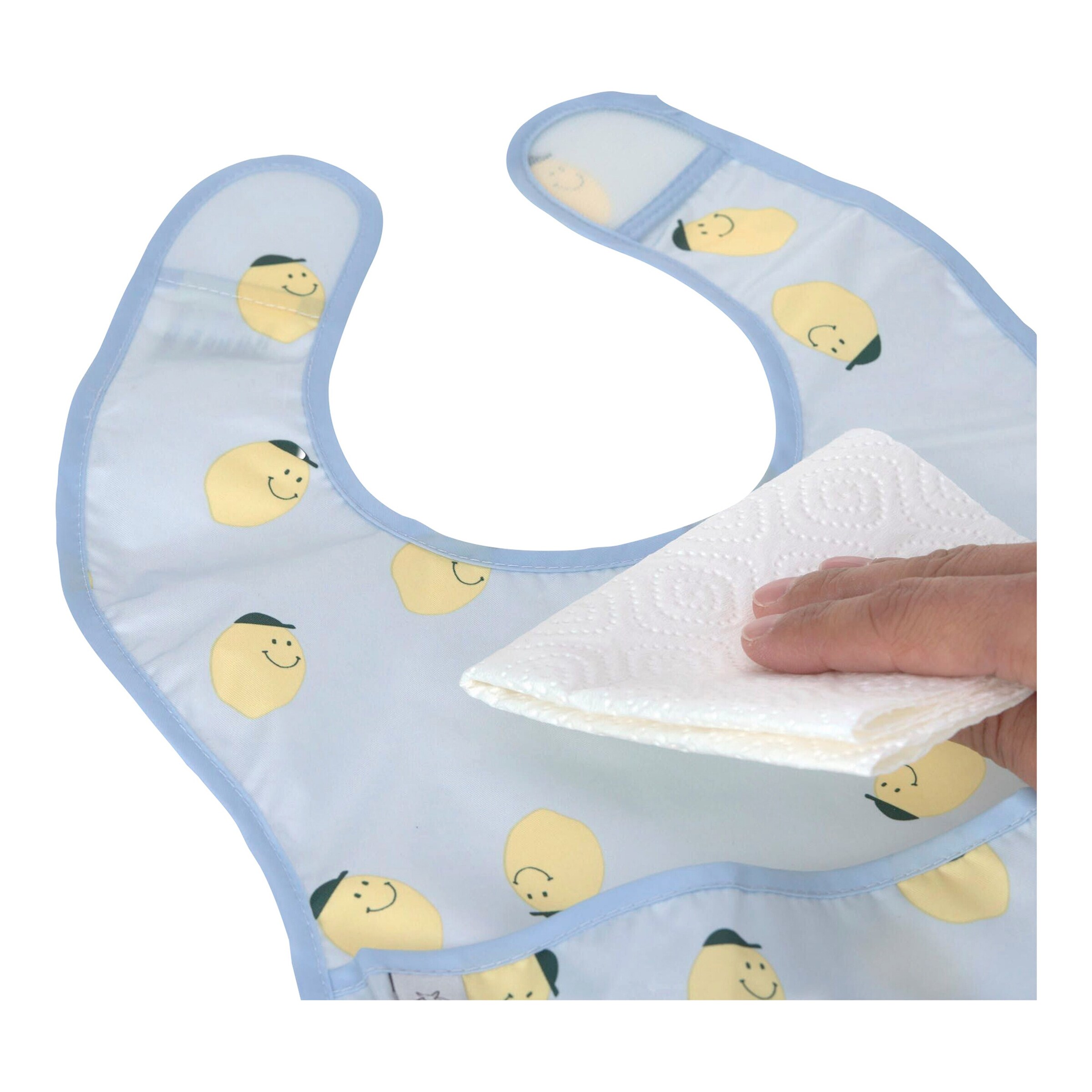 LÄSSIG Lätzchen 2er Set - Happy Fruits Lemon