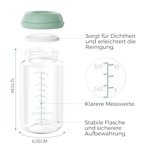 momcozy Muttermilch-Aufbewahrungsflasche BPA-frei – 300ml