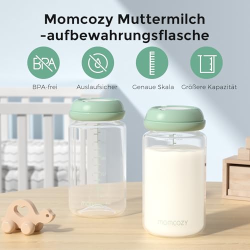 momcozy Muttermilch-Aufbewahrungsflasche BPA-frei – 300ml