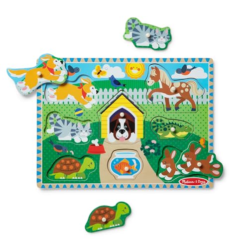 Melissa & Doug Melissa & Doug Holz-Steckpuzzle Haustiere