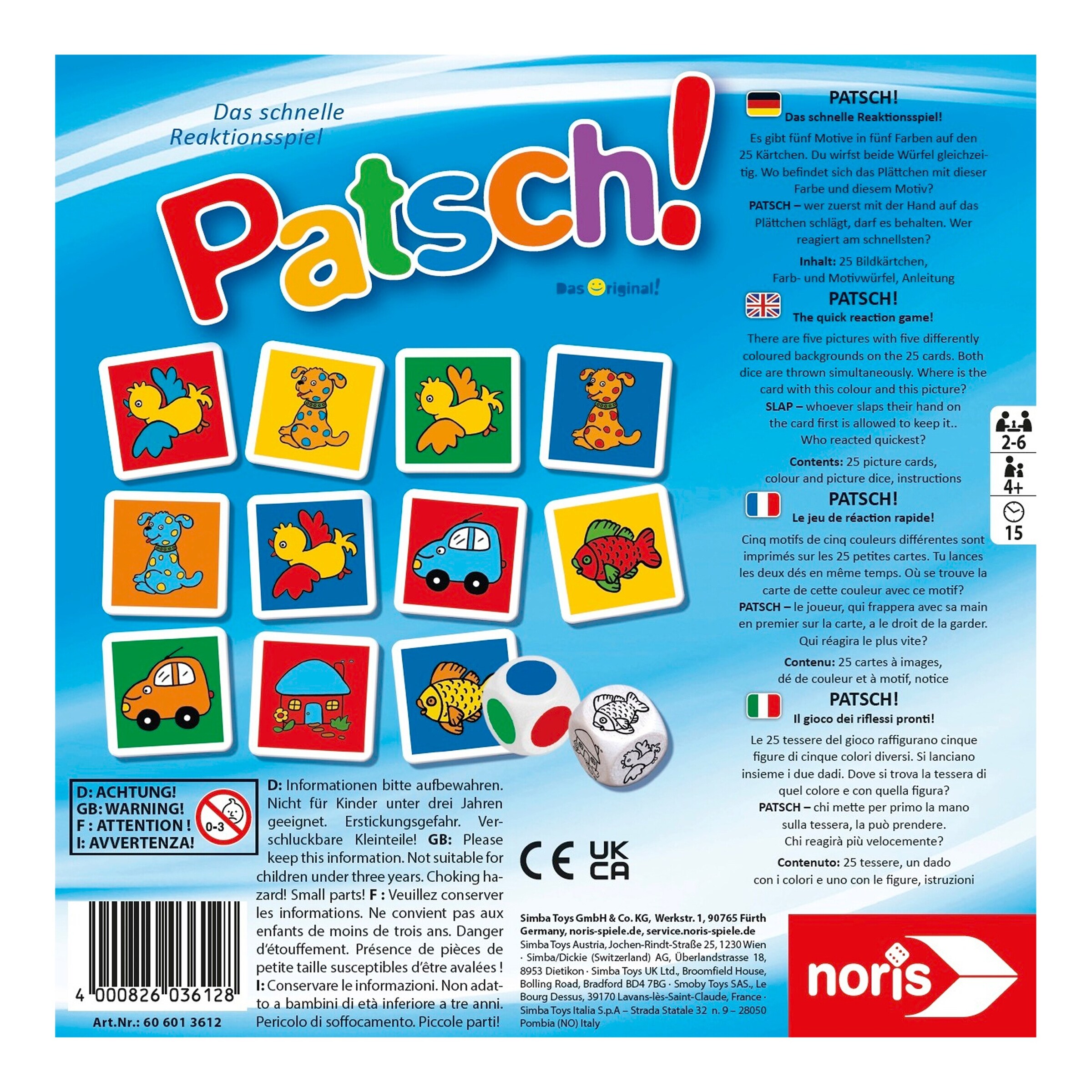 Noris Patsch - Reaktionsspiel für Kinder