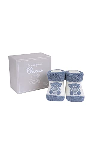 Chicco Baby-Hausschuhe aus 100% Baumwolle – Blau