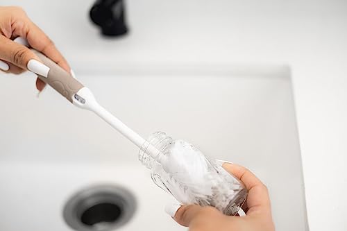 Ubbi Deluxe Flaschenbürsten-Set – Taupe