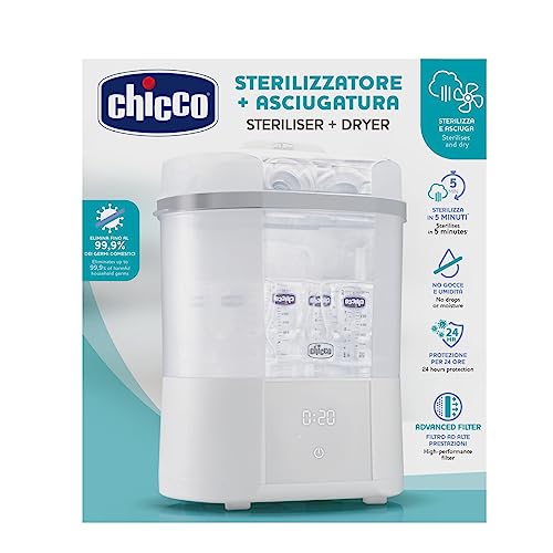 Chicco Flaschensterilisator mit Trocknungsfunktion – 6 Flaschen