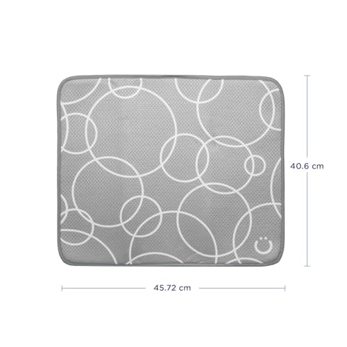 Ubbi Mikrofaser-Abtropfunterlage – Grau, 2er-Set