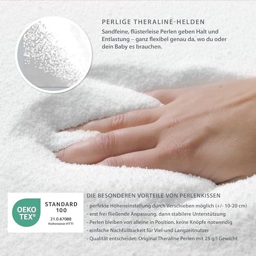 Theraline Das Original Stillkissen mit Mikroperlen 190 cm – ohne Bezug