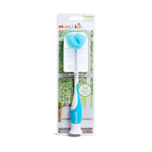 Munchkin 2-in-1 Flaschenbürsten-Set – Blau, 2 Stück