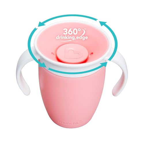 Munchkin Miracle 360° Trinklernbecher – Rosa, 207 ml
