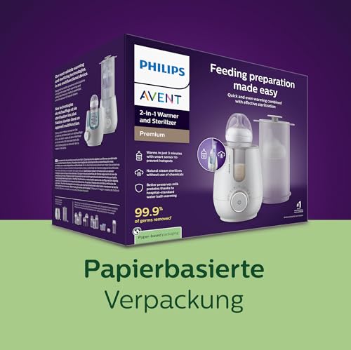 Philips Avent Premium 2-in-1 Flaschenwärmer und Sterilisator – SCF359/00