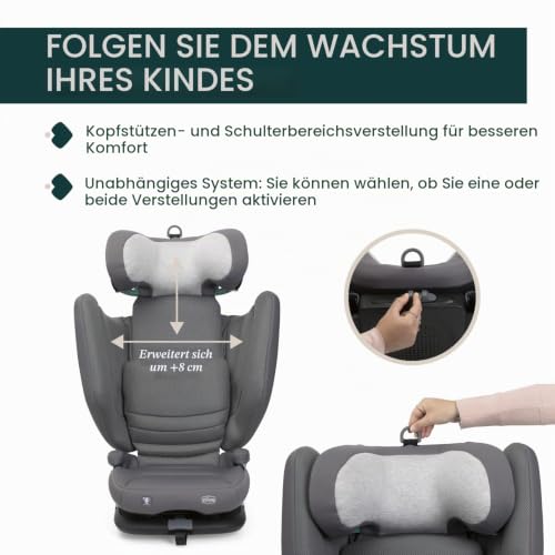 Chicco Fold&Go S Kindersitz i-Size faltbar 100–150 cm – GLAM GREY