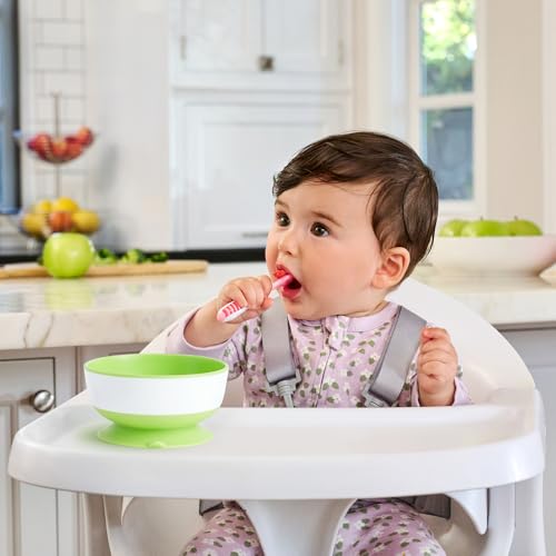 Munchkin Gentle Dip Selbstfütterlöffel BPA-frei – Rosa & Lila, 3er-Pack
