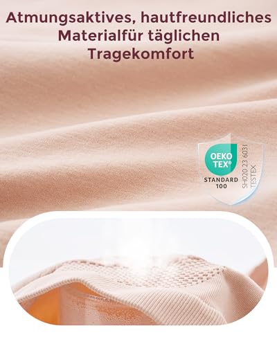 momcozy Hochtaillierte Umstandsunterwäsche PU003 – XL, 3er-Pack