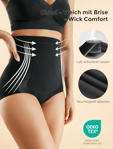 momcozy Bauchweg-Unterhose mit Kühleffekt – Schwarz, M