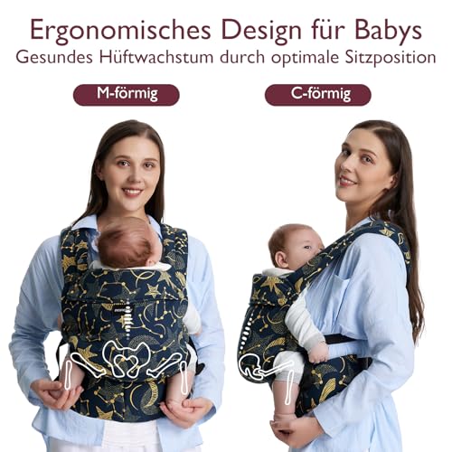 momcozy Babytrage BC001-1 atmungsaktiv – Stern