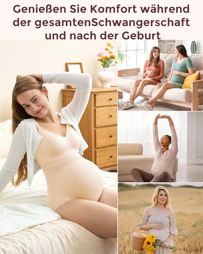 momcozy Hochtaillierte Umstandsunterwäsche PU003 – XL, 3er-Pack