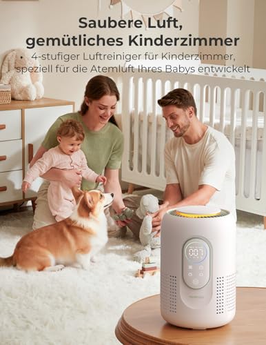 momcozy Luftreiniger AP01-1 für Räume bis 23 m² – Weiss