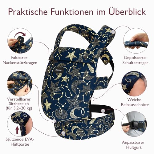 momcozy Babytrage BC001-1 atmungsaktiv – Stern