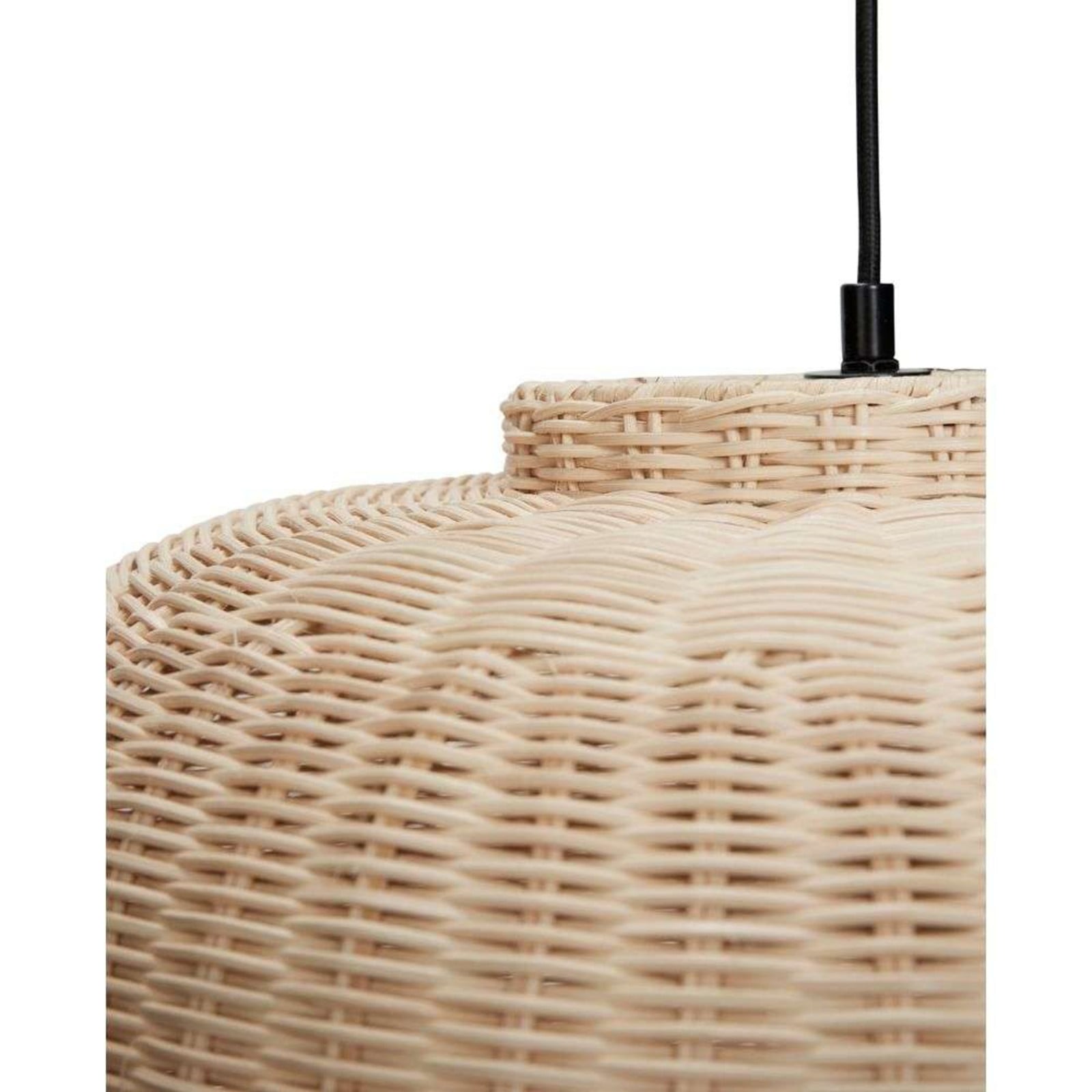 Hübsch Pendelleuchte Ellipse aus Holz – Natur