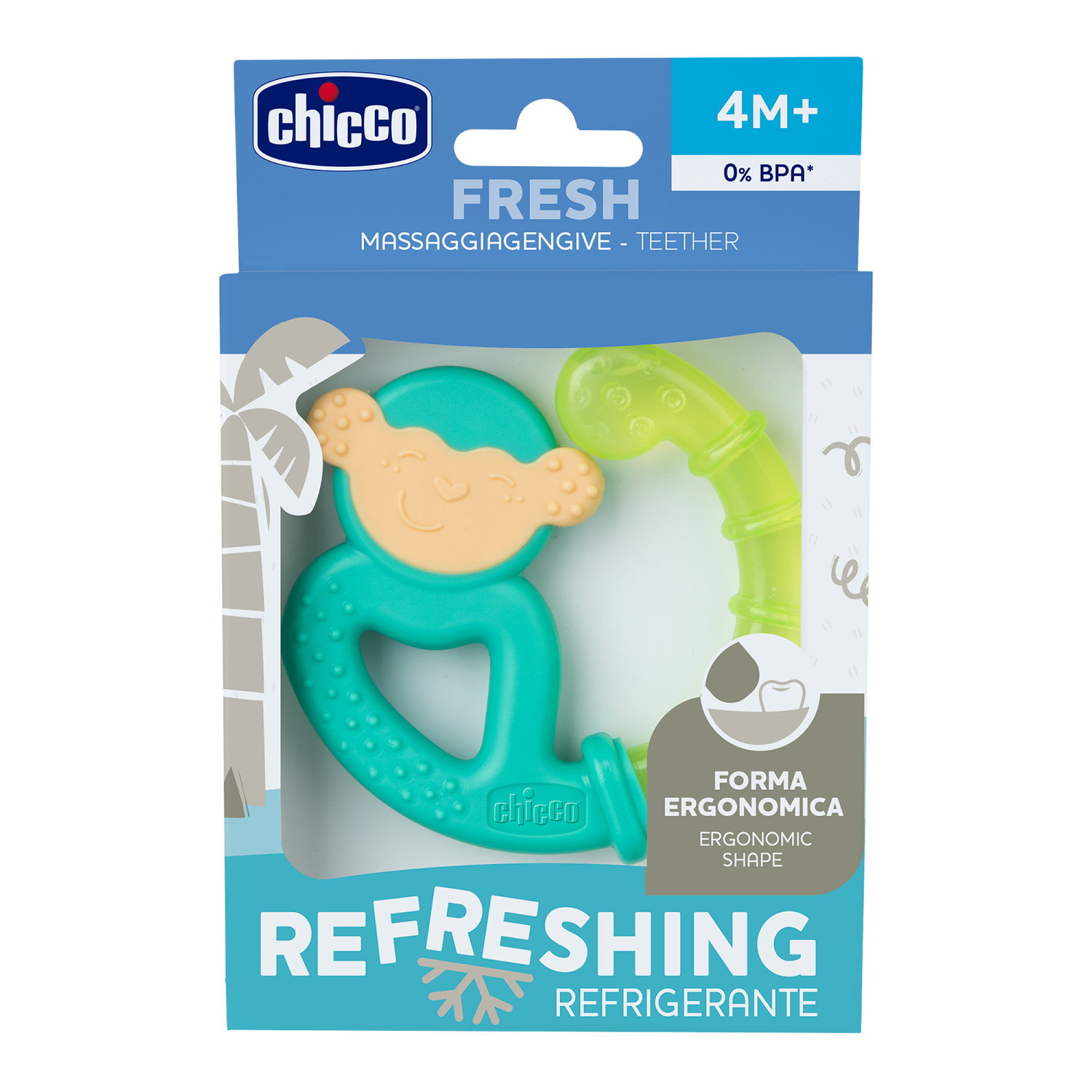 Chicco Beissring Fresh Affe & Faultier – Bunt