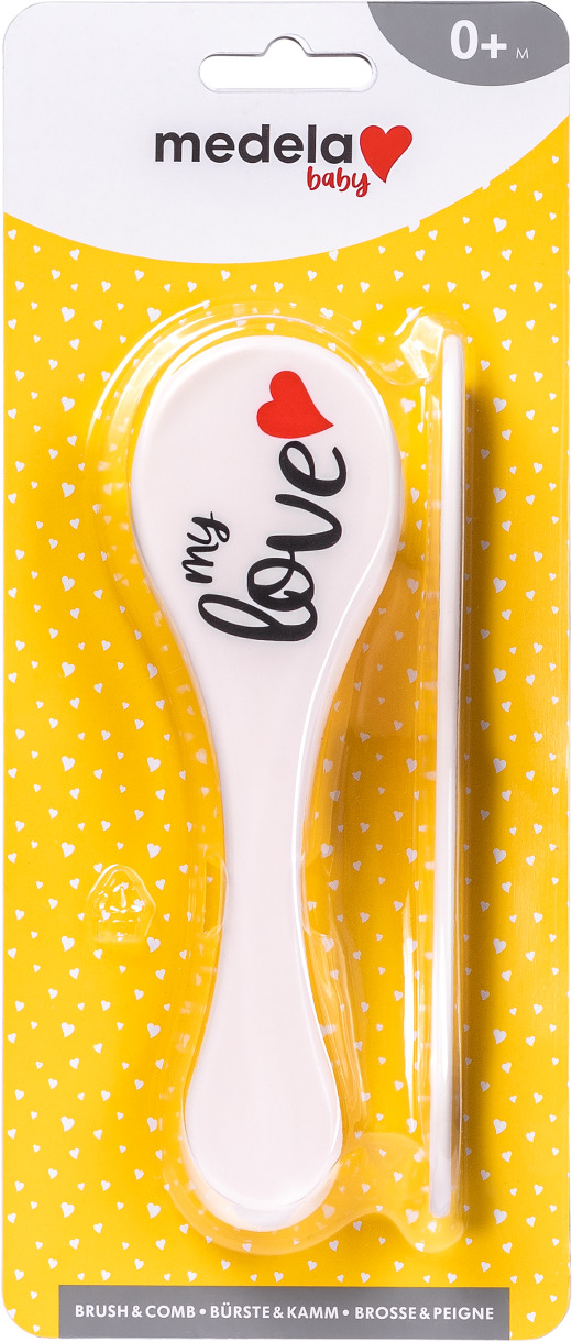 Medela Baby Bürste und Kamm Set – Synthetikhaar