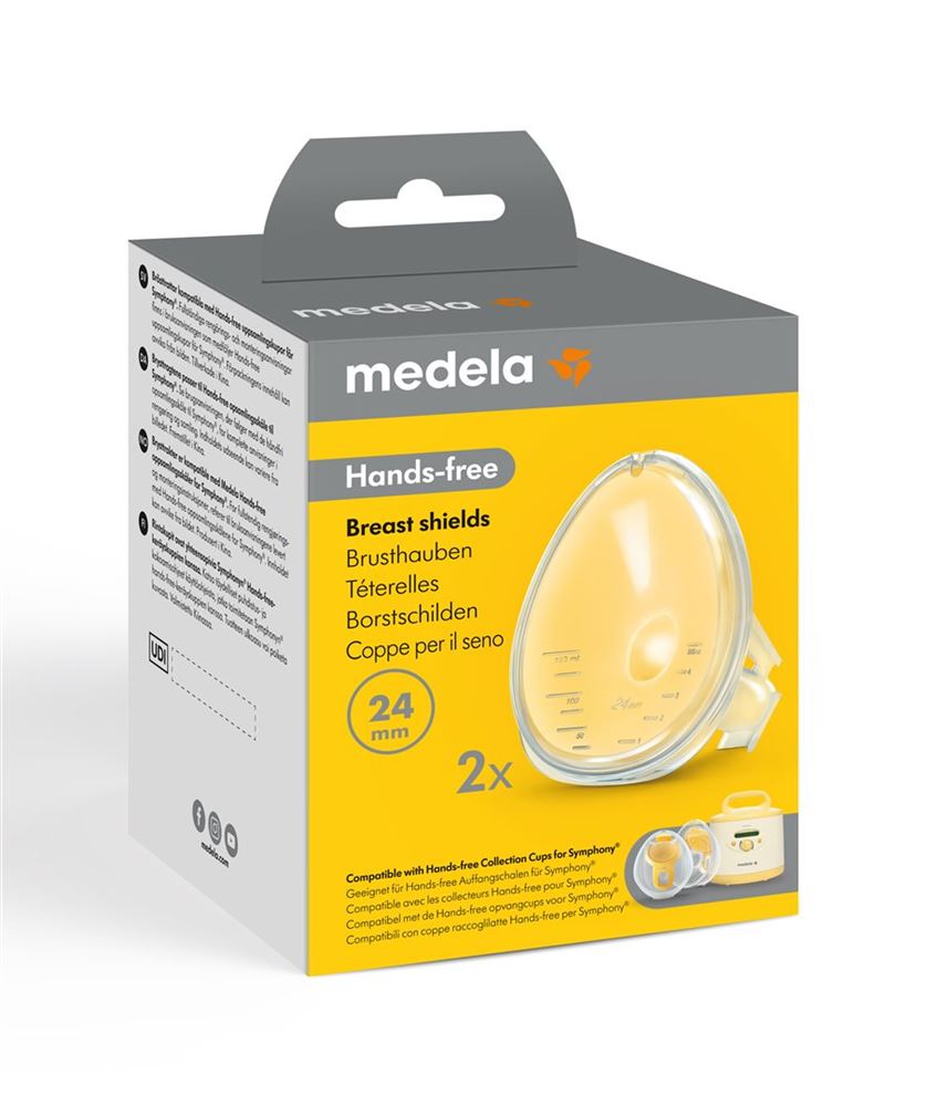 Medela Hands-free Brusthauben für Symphony Doppelpumpset – 24 mm
